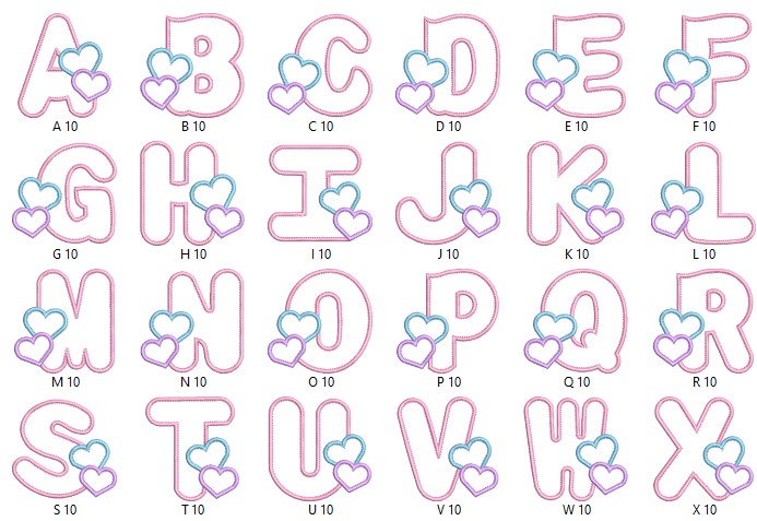 Professional Alphabet Embroidery Design Collection