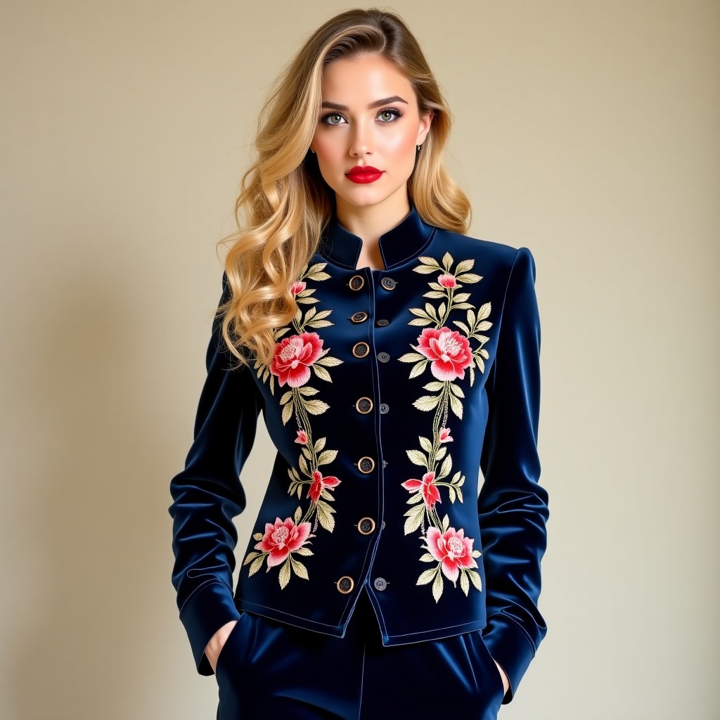 Signature Crown High Fashion Embroidery Jacket