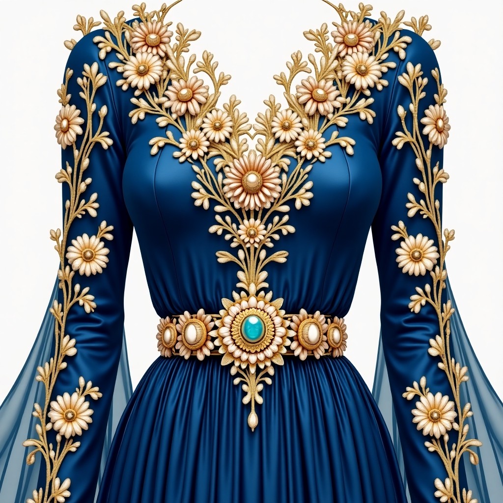 Golden Blossom Pearl Princess Maxi