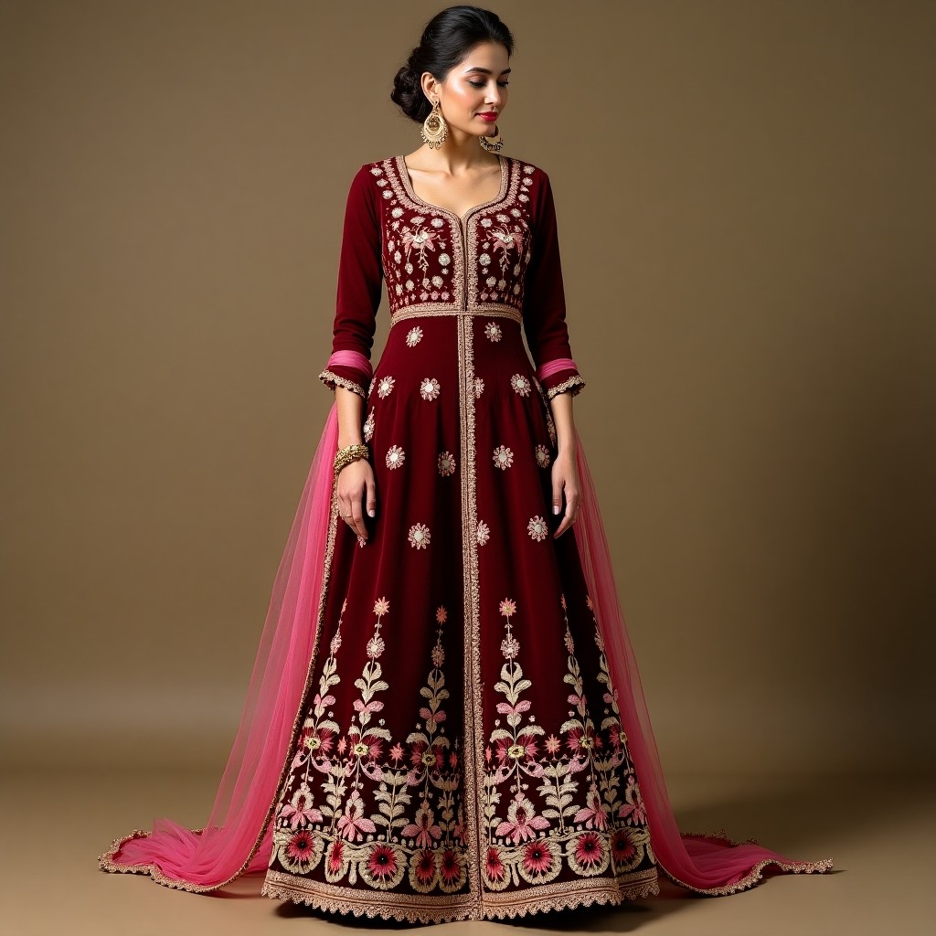 Elegant Heritage Embroidery Lehenga