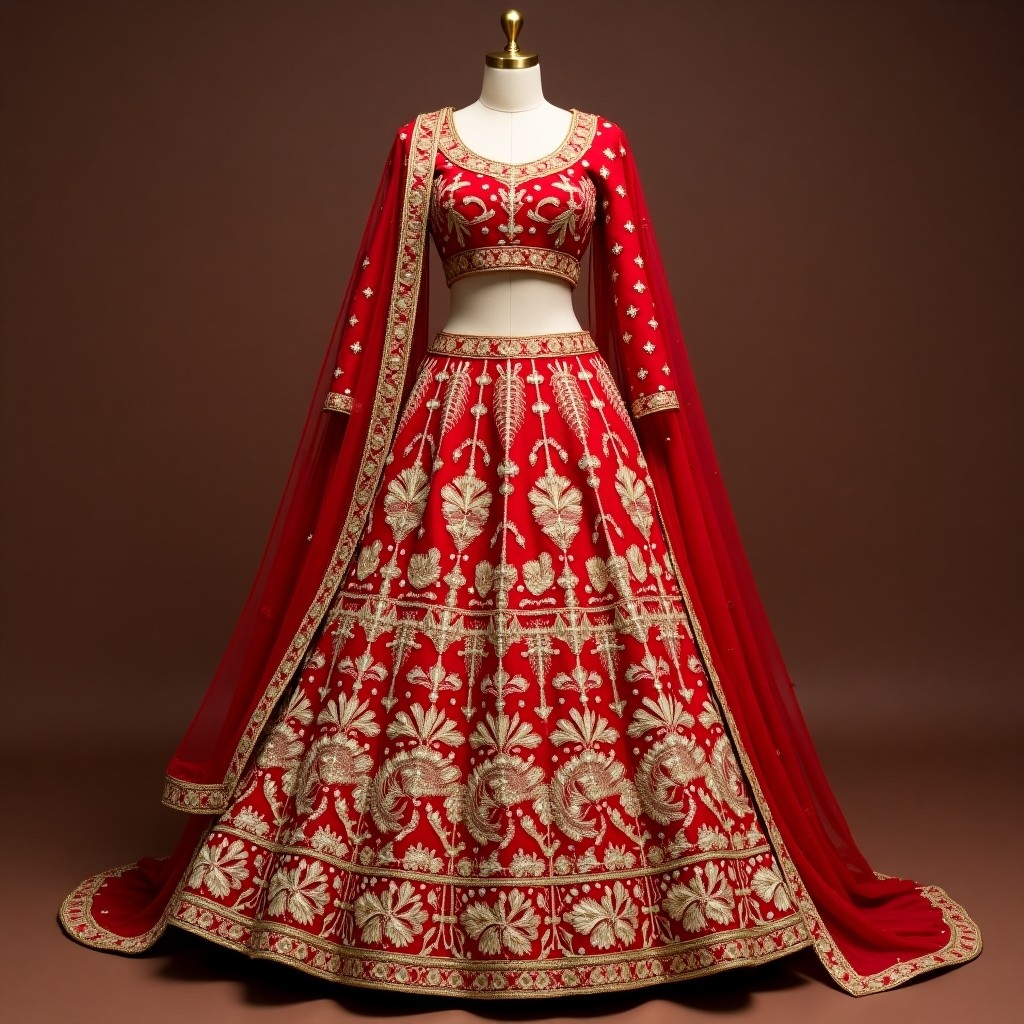 Grand Floral Heritage Lehenga