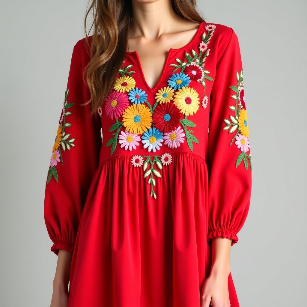 Timeless Boho Floral Fashion Dress