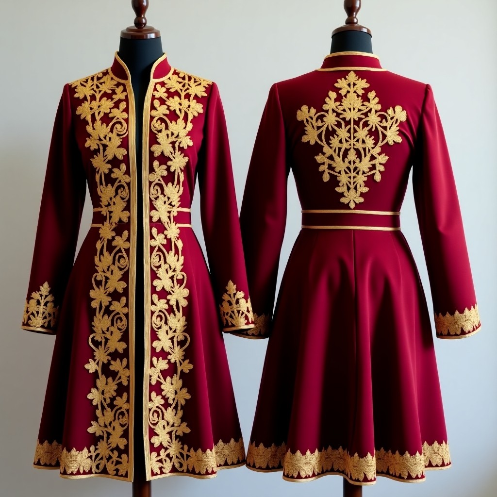 Luxury Cuff Detail Embroidered Jacket