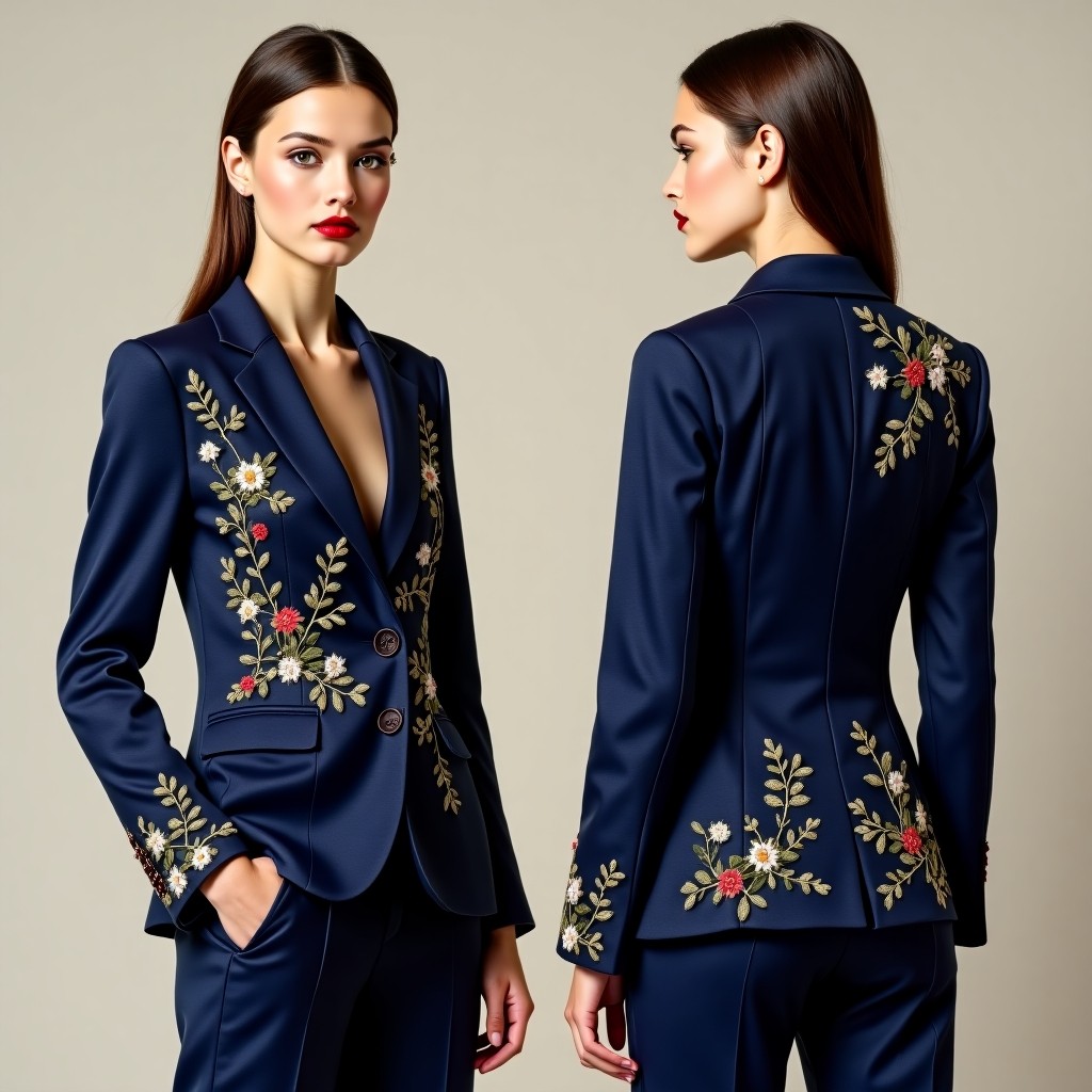 Delicate Garden Embroidered Jacket