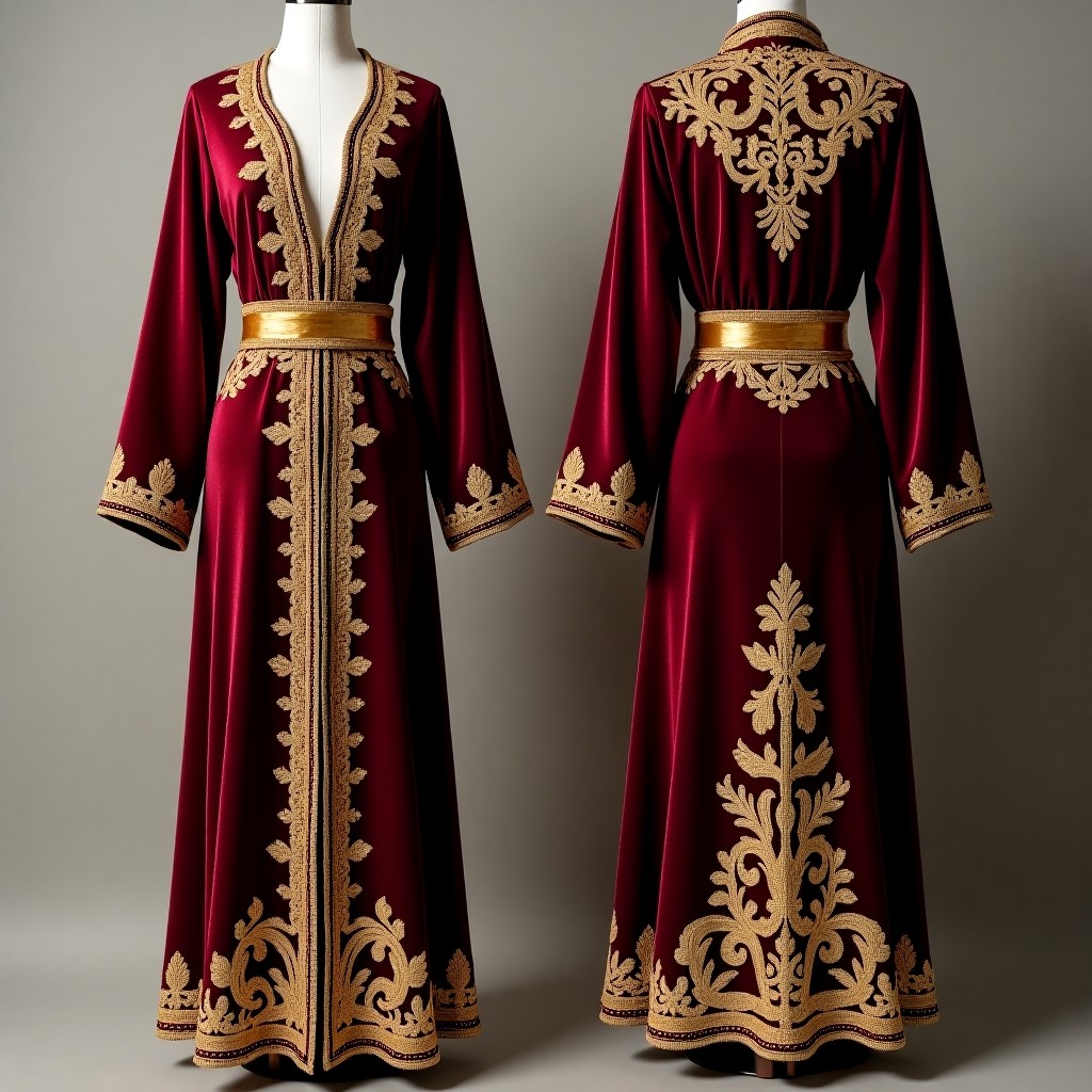 Women's Traditional Jacket with Intricate Floral Sprays