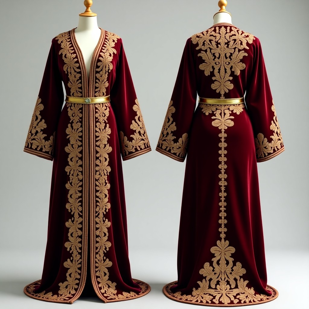Women's Formal Jacket with Elaborate Floral and Foliage Details