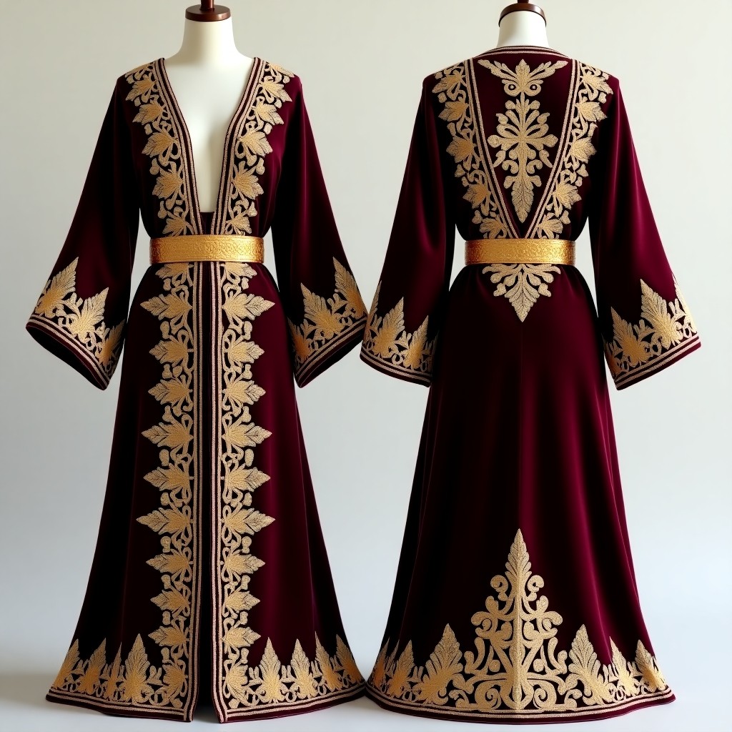 Women's Exclusive Jacket with Intricate Botanical Scrolls